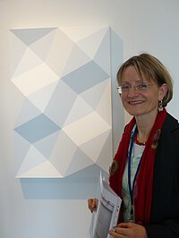Almut Schaffrath bei einer Führung im Kulturspeicher
